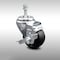 Service Caster 3 Inch SS Soft Rubber Wheel Swivel 3/8 Inch Threaded Stem Caster with Brake SCC SCC-SSTS20S314-SRS-TLB-381615 - alternate 2